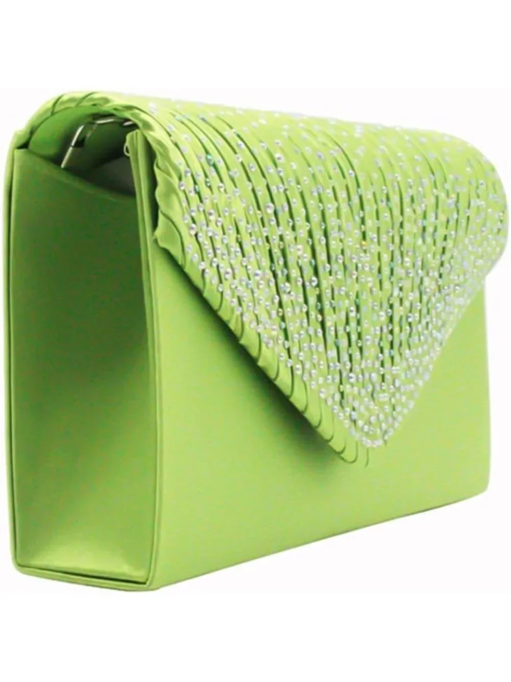 〽️ Women’s Lemon Green Clutch Purse Bridal Wedding Party Evening Shoulder Bag